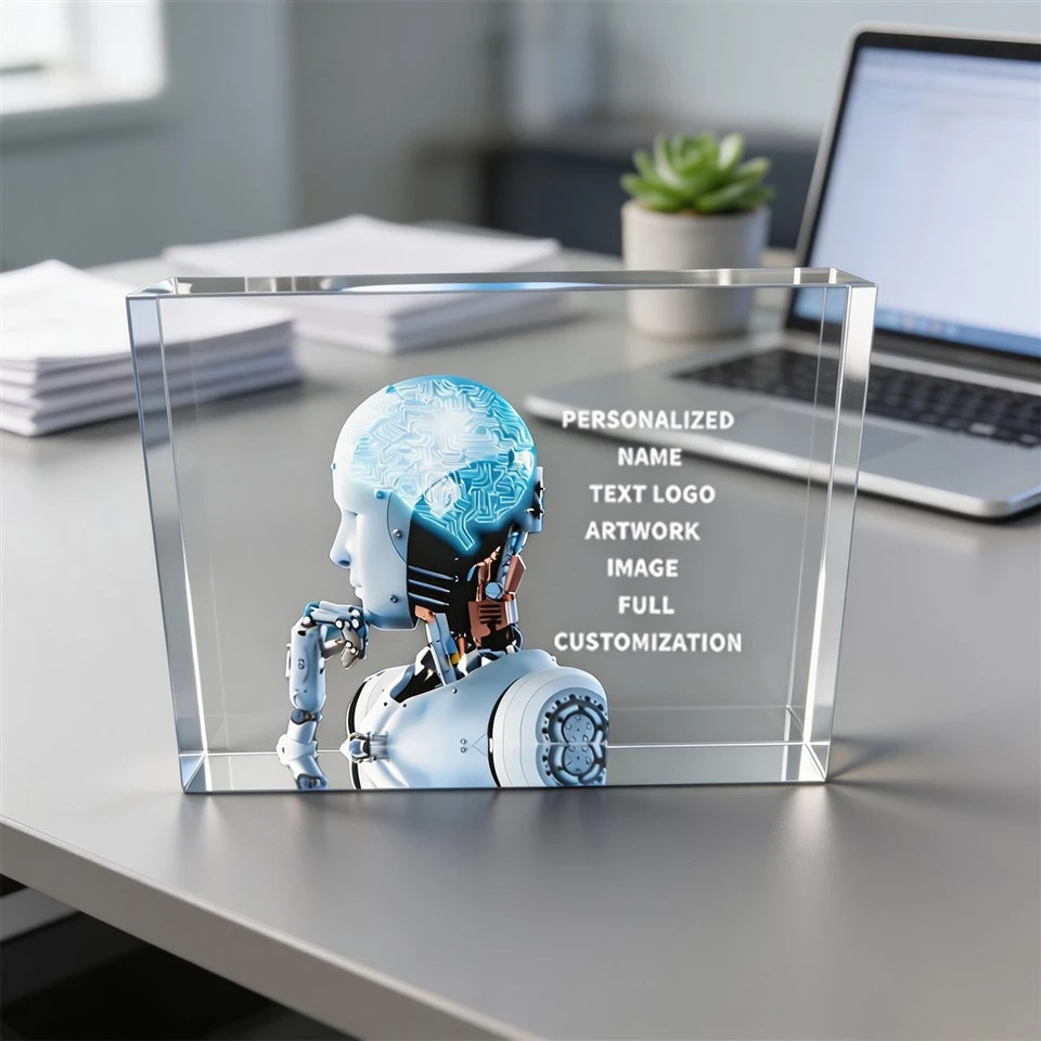 Robot UV Print Crystal Cube