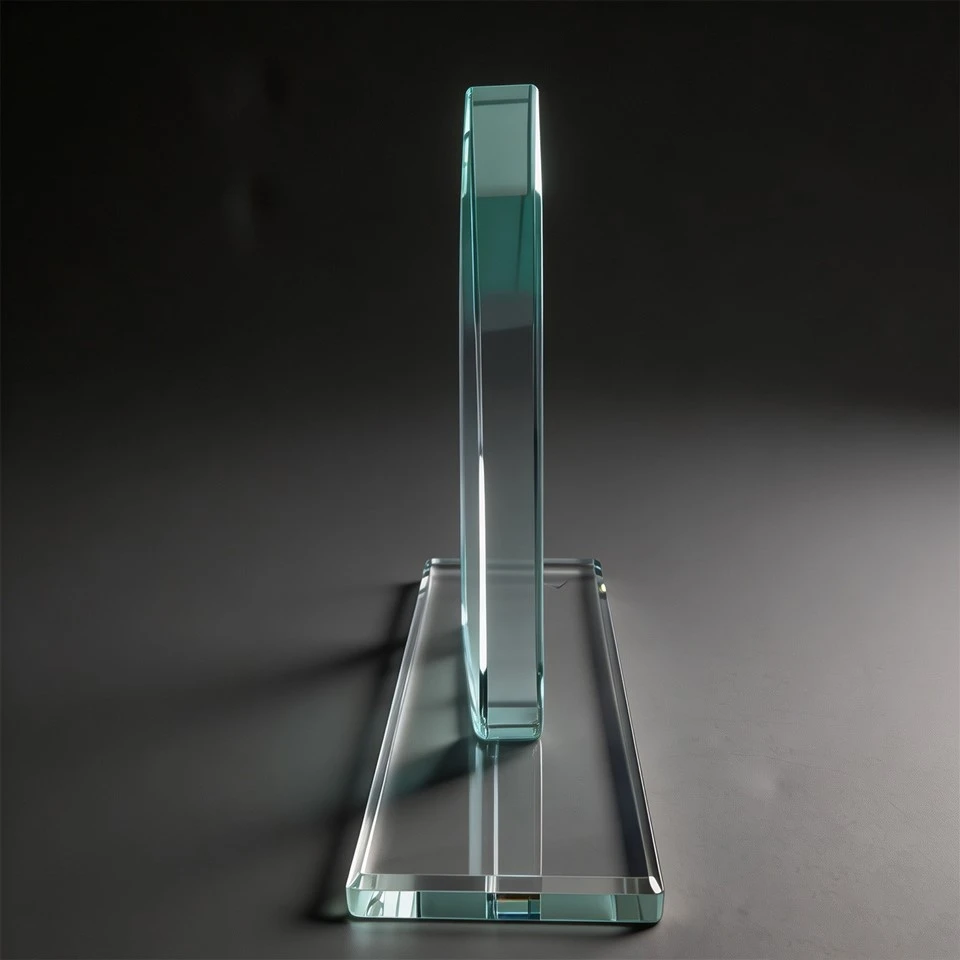 Teardrop Custom Crystal Desk Trophy high quality